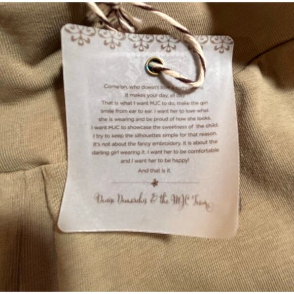 Matilda Jane Ruffle Bottom Pants XS Beige New With Tags Pull On Stretch - Picture 8 of 9